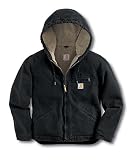 Carhartt Women's Sandstone Sierra Jacket - Sherpa Lined (Black) - M