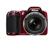 Nikon COOLPIX L810 16.1 MP Digital Camera with 26x Zoom NIKKOR ED Glass Lens and 3-inch LCD (Red)