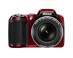 Nikon Coolpix L810 Point & Shoot Camera with 16.1MP, 26x Optical Zoom and 3 inch Screen (Red)