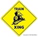 TRAIN CROSSING - Sign - xing railroad collector room