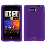 GTMax Purple Soft Rubber Silicone Skin Cover Case for AT&T HTC Aria GSM Cel ....