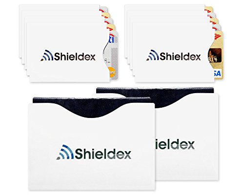 RFID Shieldex 10 Credit Card & 2 Passport Protection Sleeve Set