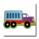 Olive Kids Dump Truck Shaped Rug
