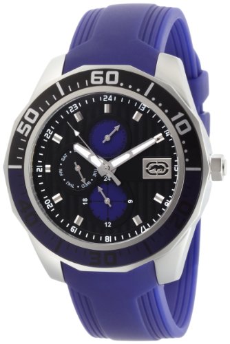 Marc Ecko Men's E12597G1 The Equation Multi-Function Purple Polyurethane Strap Watch