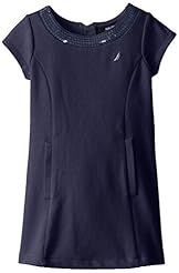 Girls Cotton/Polyester Princess Seams   Waistline Sequined  Dress