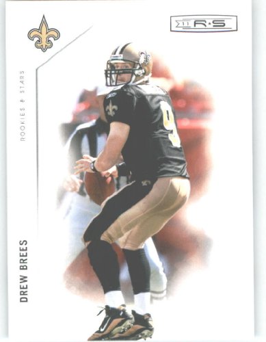 2011 Panini Rookies & Stars Football Card # 92 Drew Brees - New Orleans Saints - NFL Trading Card in Protective Case!