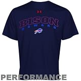 NCAA Under Armour Howard Bison Navy Blue HeatGear Training Performance T-shirt