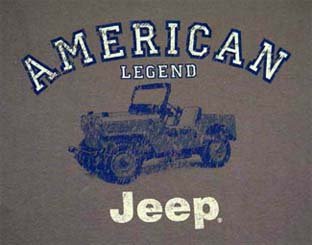 Jeep American Legend Tshirt Olive Large