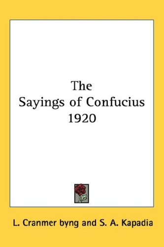 The Sayings of Confucius 1920 under Confucianism in The Books Store