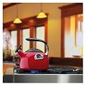 Cuisinart PerfecTemp Porcelain Enameled Teakettle, Red