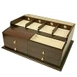 Valet Charging Station Organizer For Cell Phones Music Devices Cameras Wood Cherry Finish