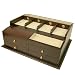 Valet Charging Station Organizer For Cell Phones Music Devices Cameras Wood Cherry Finish