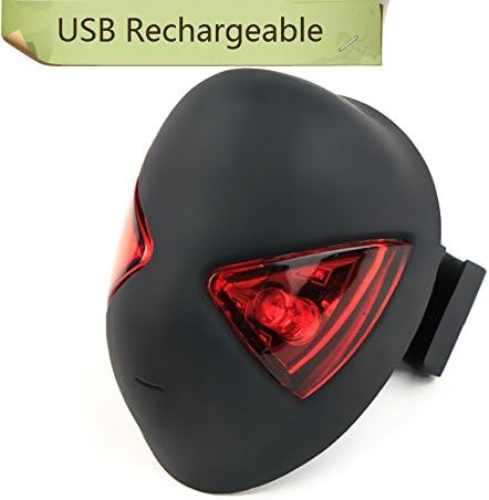 SZHOWORLD® CoolChange Double 26000 A-Class Highlighted LED Bike Tail Light-USB Rechargeable Bicycle Tail Light-Micro USB Charging Cable Included