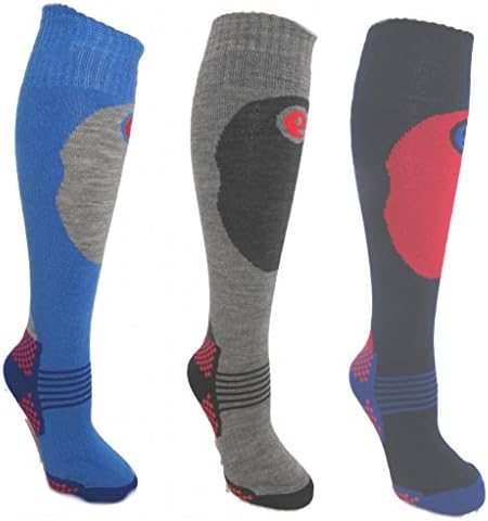 3 Pairs Boy's High Performance Ski Socks Various Sizes Available