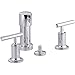 Kohler K-14431-4 Purist Bidet Faucet with Vertical Spray and Lever Handles, Polished Chrome