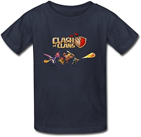 SOI Youth Tshirts Clash Of Supercell Clans Size M Navy