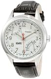 Timex Men's T2N503DH Intelligent Quartz T Series Perpetual Calendar White Dial Silver Case Watch