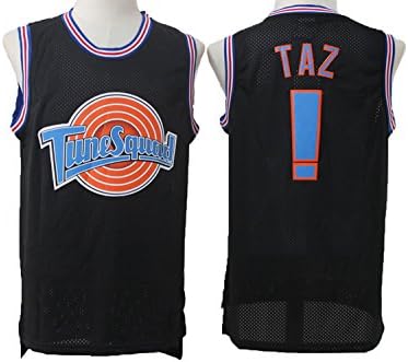 Mens Space Jam !# TAZ Classic sports basketball jerseys Black S