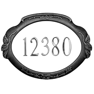 Special Lite Products SAP-4180-BLK Address Plaque, Black by 