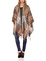 Peace & Love Poncho (Marrón)