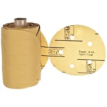 3M Stikit Gold Paper D/F Disc Roll 216U, PSA Attachment, Aluminum Oxide, 5" Diameter, P400 Grit (Pack of 1)