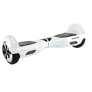 Swagway X1 Self Balancing Electric Unicycle Two Wheels Scooter 10 mph Speed 220 lb Load Capacity 15 Degree Climbing Ability, White