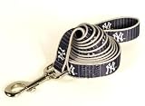 New York Yankees Pinstripe Dog Leash 6 Ft Medium to Large Breed Dogs
