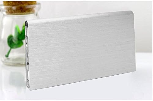 GALLOPJOY Novelty Shining Attractive 1pc Ultrathin 30000Mah External Power Bank 2 Output Easy To Carry Traveling Silver