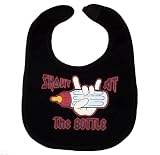 Infant SHOUT AT THE BOTTLE Velcro Baby Bib