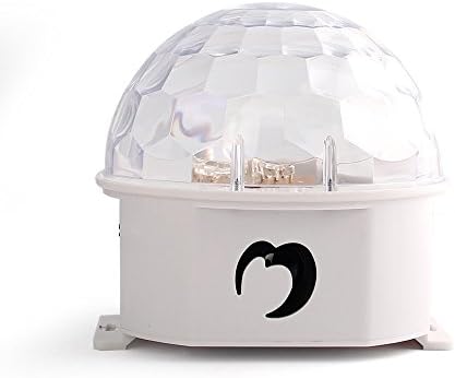 RGB SCL Crystal Magic Rotating Ball Effect Led Stage Lights For disco, KTV, home White,Best Christmas Gift(ships from USA)