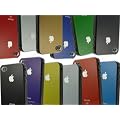 PREMIUM Hard Case / Back Cover Schutz H�lle Bumper Leder Tasche Etui Hardcase Schale f�r iPhone 4 G 4 S SCHWARZ