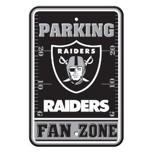 NFL Oakland Raiders Plastic Parking Sign