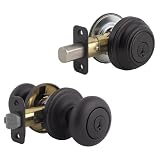 Kwikset 99910-035 Signatures Juno Knob SmartKey Combo Pack, Venetian Bronze