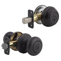 Kwikset 99910-035 Signatures Juno Knob SmartKey Combo Pack, Venetian Bronze
