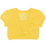 The Childrens Place Girls Custard Short-sleeved Knit Shrug Shirt Sizes 4 - 14