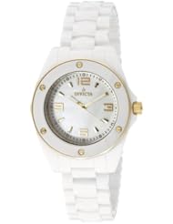 Invicta Womens 10258 Ceramic White Mother-Of-Pearl Dial Watch
