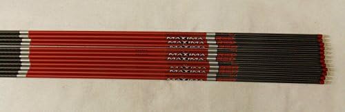 Carbon Express Maxima Red 250 Carbom Arrows w/Blazer Vanes Pathfinder Wraps 1 Dz.