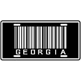 NEW  GEORGIA BARCODE  LICENSE PLATE SIGN COUNTRY
