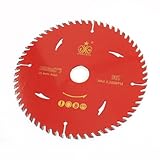 uxcell ソーブレード 合金製ブレード　レッド　60歯 180mmx3mmx25.4mm