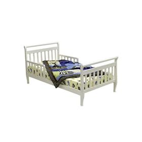 Buy Dream On Me Classic Sleigh Toddler Bed - White by Dream On Me