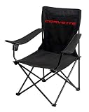 On The Edge Marketing OTE-810021 Corvette Black Folding Chair by On The Edge Marketing