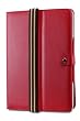 DMS Deluxe Leather Flip Book Jacket/Folio for Apple iPad 3G tablet/Wifi model 16GB, 32GB, 64GB (Red)