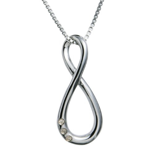 Hot Diamonds Schmuck Kette 925 Sterling Silber mit echten Diamanten DP070 Preisvergleich