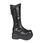 Men's/Unisex 4 Inch Platform Hand Cuff Cyber Boot (Black Pu;Men's 7)