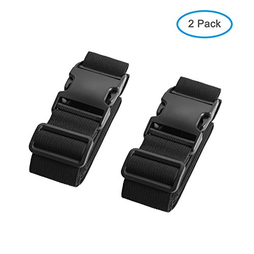 Luxebell Luggage Straps Suitcase Belt Travel Accessories, 1.96 in W x 6.56 ft L, 2-Pack