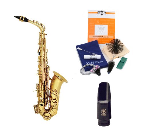 Legacy AS1000 Intermediate Alto Saxophone with Case, Accessories and Yamaha Mouthpiece