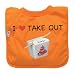 green sprouts Favorite Food Bib, Orange Take Out