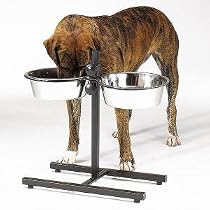 Adjustable dog diners 3qt bowls