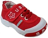 Baby Squeaky Shoes,USA Red, 4W (infant to toddler)