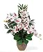Nearly Natural Double Phal/Dendrobium Silk Flower Arrangement